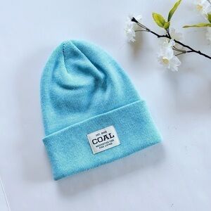 NEW Polylana Coal Front Logo Blue Hat Beanie